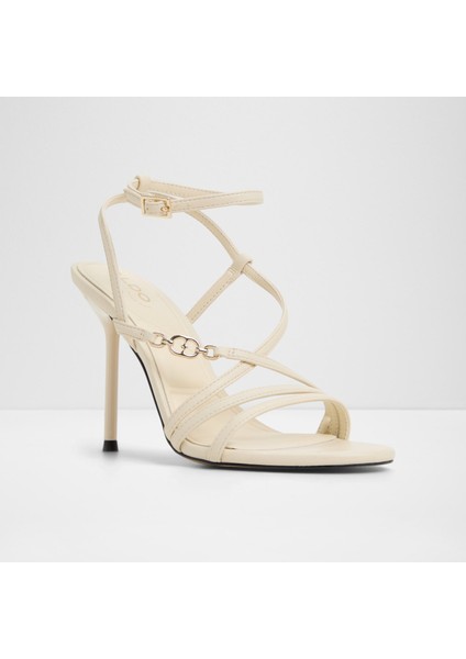 Moey Sandalet Yüksek Topuklu Sandalet - Krem fırsatları
