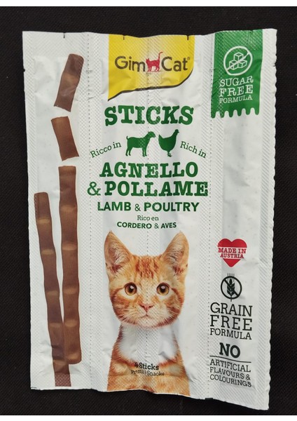 Sticks Kuzu Etli Ve Pirinçli Ödül Çubukları 4'lü 20gr