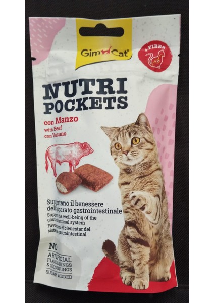 Nutripockets Kedi Ödülü Biftek Malt 60Gr