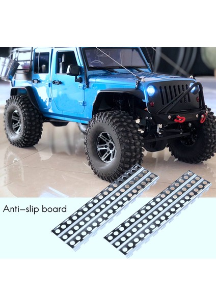 2 Adet Paslanmaz Çelik Kum Merdiven Tahtası Axial SCX10 Trx-4 D90 1/10 Rc Paletli Araba Için (Yurt Dışından)