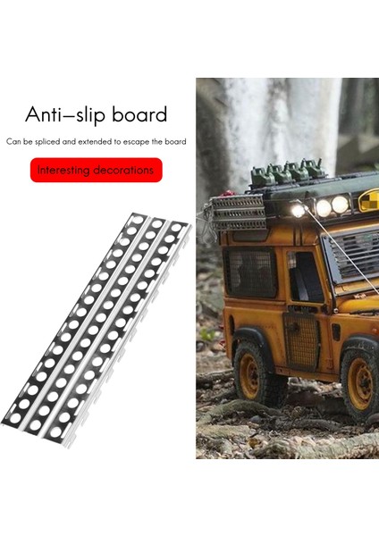 2 Adet Paslanmaz Çelik Kum Merdiven Tahtası Axial SCX10 Trx-4 D90 1/10 Rc Paletli Araba Için (Yurt Dışından)