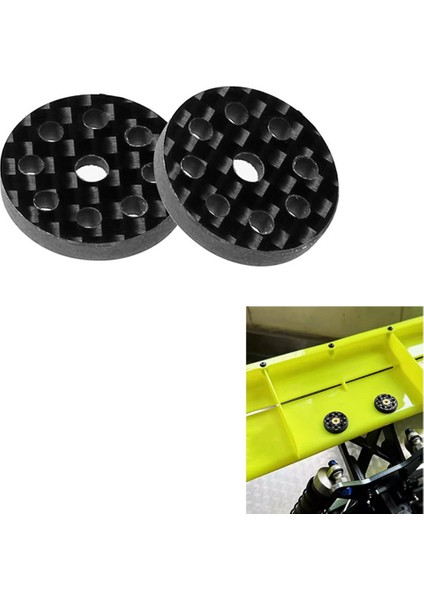 Adet Karbon Fiber Kuyruk Kanadı M3 Vida Rondelası 1/8 1/10 Rc Off Road Kamyon Yarış Rc Araba Yükseltme Parçaları Aksesuarları (Yurt Dışından)