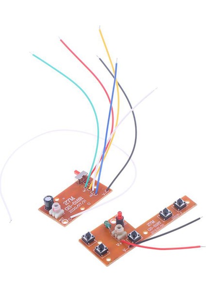 2 Adet 5ch Rc Uzaktan Kumanda 27MHZ Devre Pcb Verici ve Alıcı Kartı Araba Radyo Sistemi Aksesuarları 20-25M (Yurt Dışından)