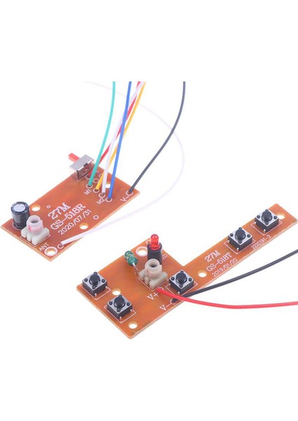 2 Adet 5ch Rc Uzaktan Kumanda 27MHZ Devre Pcb Verici ve Alıcı Kartı Araba Radyo Sistemi Aksesuarları 20-25M (Yurt Dışından)