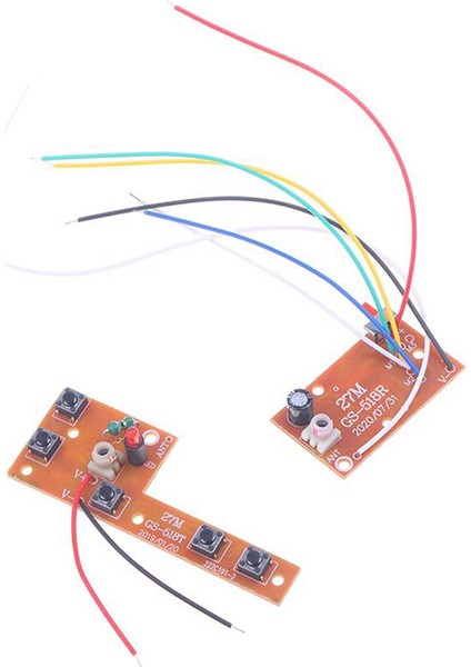 2 Adet 5ch Rc Uzaktan Kumanda 27MHZ Devre Pcb Verici ve Alıcı Kartı Araba Radyo Sistemi Aksesuarları 20-25M (Yurt Dışından)