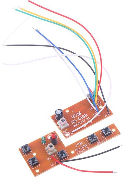 2 Adet 5ch Rc Uzaktan Kumanda 27MHZ Devre Pcb Verici ve Alıcı Kartı Araba Radyo Sistemi Aksesuarları 20-25M (Yurt Dışından)