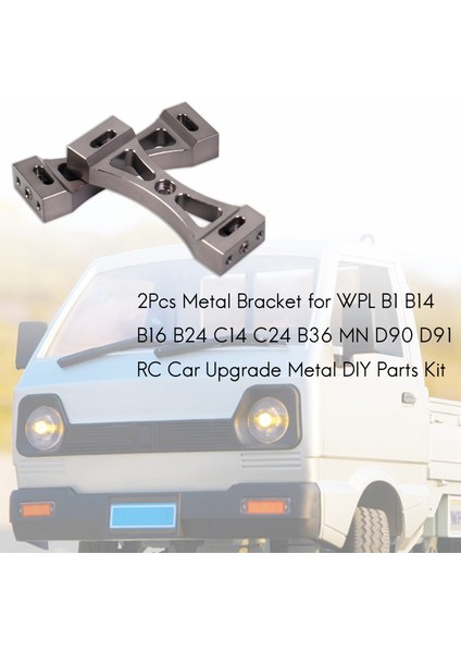 Wpl B1 B14 B16 B24 C14 C24 B36 Mn D90 D91 Rc Araba Yükseltme Metal Kendin Yap Parça Kiti Için 2 Adet Metal Braket (Yurt Dışından)