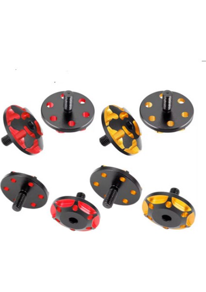 2 Adet Metal M3 Kuyruk Kanadı Conta Sabitleme Vidaları 1/8/1/10 Rc Araba Yükseltme Parçaları Aksesuar Stili A, Altın Siyah (Yurt Dışından)