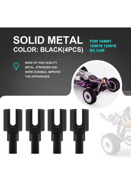 144001 4 Adet Metal Diferansiyel Kupası Wltoys 144001 124019 124018 Rc Araba Yükseltmeleri Parçaları Aksesuarları (Yurt Dışından)