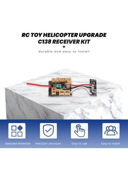 Rc Oyuncak Helikopter Yükseltme C138 Alıcı Kiti Rc Era C138 Bell 206 1:33 Rc Oyuncak Helikopter Parçaları (Yurt Dışından)