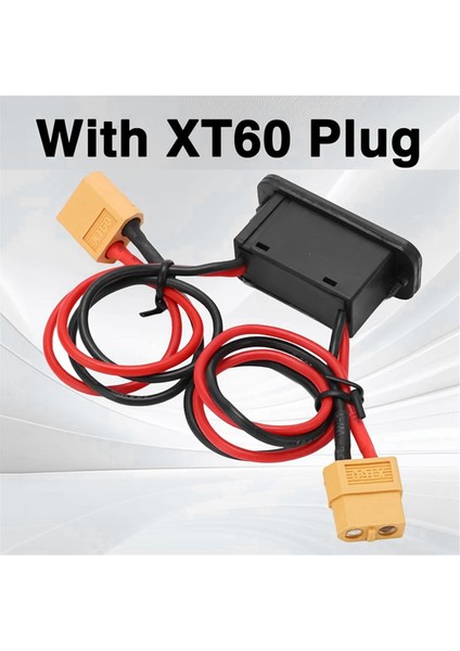 Rc Uçak Anahtarı, XT60 Fişli 18AWG Büyük Akım Anahtarı, Rc Model Uçak Için Ağır Hizmet Tipi Açma/kapama Anahtarı (Yurt Dışından)