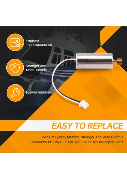Rc Oyuncak Helikopter Yükseltme C138 Ana Motor Kiti Rc Era C138 Bell 206 1:33 Rc Oyuncak Helikopter Parçaları (Yurt Dışından)