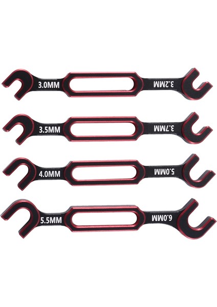 4 Adet Anahtar 3-3.2 3.5-3.7 4-5 5.5-6mm Çift Uçlu Üniversal Anahtar Gerdirme Anahtarı Rc Araba Traxxas Eksenel SCX10,1 (Yurt Dışından)