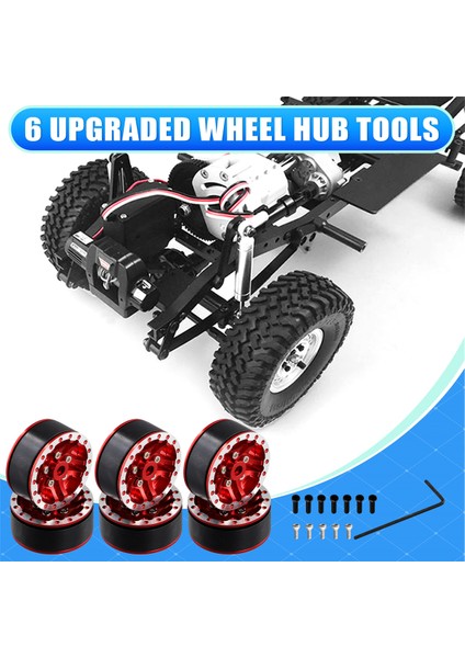 6 Adet Yükseltilmiş Rc Araba Lastik Göbeği Wpl 1/16 Rc Araba Jjrc Feiyu Rc Araba Yükseltilmiş Parçalar Rc Araba Aksesuarları (Yurt Dışından)