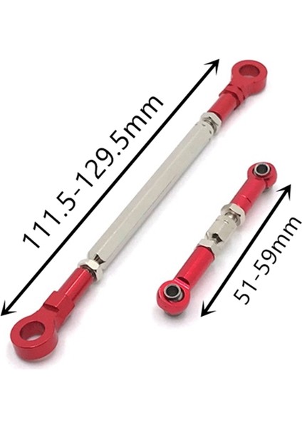 Metal Direksiyon Çubuğu Servo Bağlantı Çubuğu Hb Oyuncakları ZP1001 ZP1002 ZP1003 ZP1004 1/10 Rc Paletli Araba Yükseltme Parçaları, Sarı (Yurt Dışından)