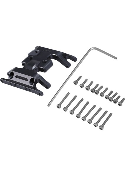 Metal Merkez Şanzıman Montaj Tabanı 1/24 Rc Paletli Araba Eksenel SCX24 Gladiator Jlu Bronco C10 Kilit, Gri (Yurt Dışından)