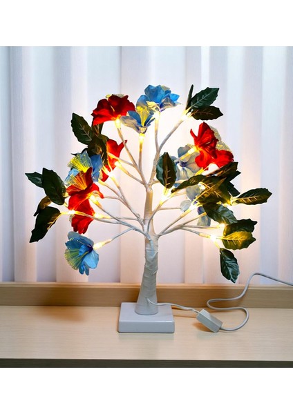 Dekoratif Led'li Çiçek Lamba - 45 cm