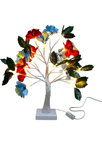 Dekoratif Led'li Çiçek Lamba - 45 cm
