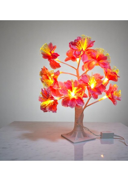 Dekoratif Led'li Çiçek Lamba - 35 cm