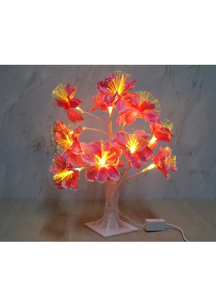 Dekoratif Led'li Çiçek Lamba - 35 cm