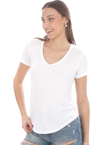 Extra Yumuşak Viscon 2'li Tişört -Siyah-Beyaz modelleri