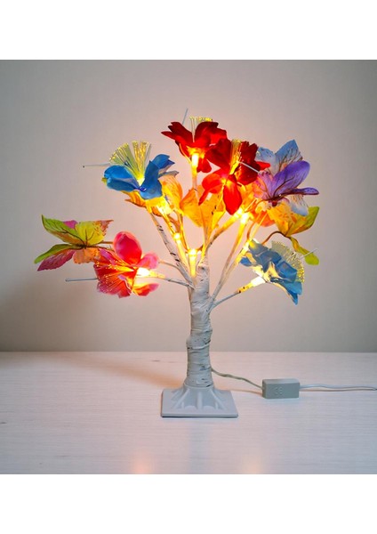 Dekoratif Led'li Çiçek Lamba - 35 cm