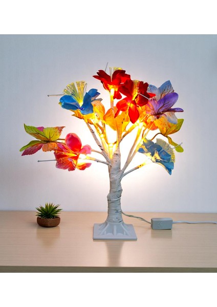 Dekoratif Led'li Çiçek Lamba - 35 cm
