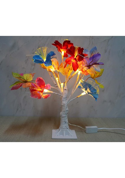 Dekoratif Led'li Çiçek Lamba - 35 cm