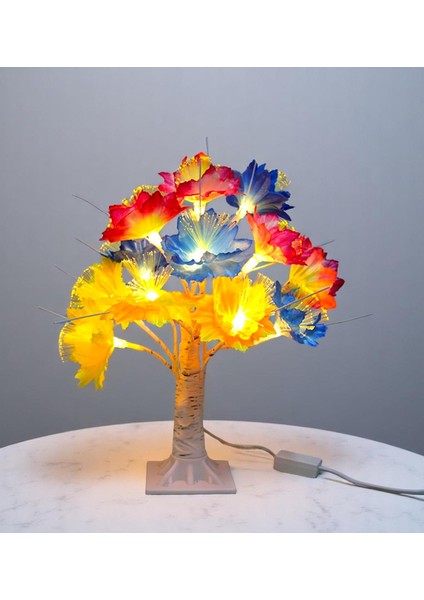 Dekoratif Led'li Çiçek Lamba - 35 cm