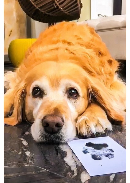 Luxury Evcil Hayvan Pati Izi Seti Toksik Olmayan Mürekkepsiz Baskı Kiti Kedi Köpek Için Uygun 1 Adet fırsatları