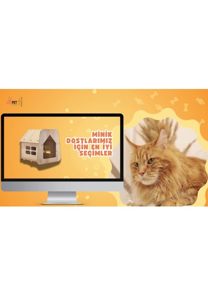 Luxury Pd Taht Kedi Köpek Yatağı Ergonomik 40*70 cm Latte ,yıkanabilir Duck Kumaş Minderi ile Beraber 1 Adet