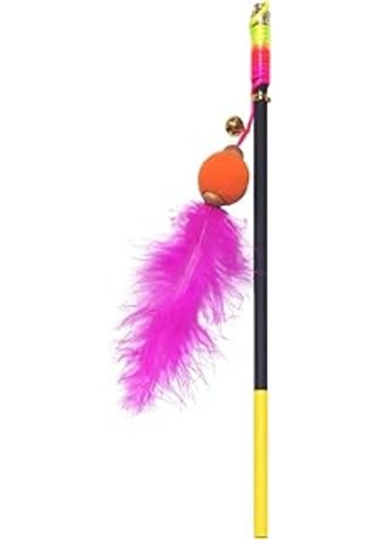 Luxury Felis Toys Ponponlu Zilli Kedi Oltası Eko Karışık FELISNM59 1 Adet