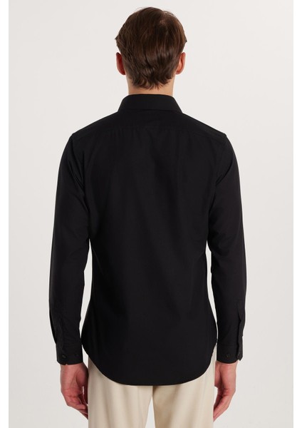 Slim Fit Dar Kesim Tery Cotton Erkek Gömlek indirimleri