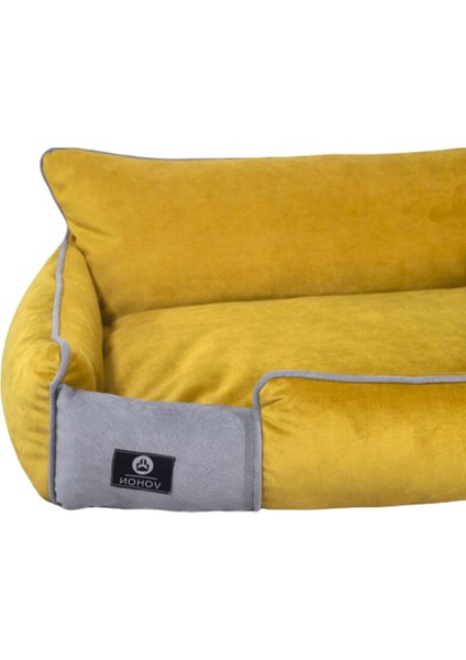 Luxury Premium Lux Seri Iç Mekan Fermuarlı Yıkanabilir Kedi ve Köpek Yatağı (80*100CM) Xlarge 1 Adet