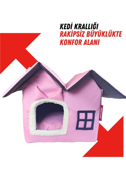 Luxury Kedi Evi Kedi Villası Kedi Kulübesi Kedi Evleri Pembe Petvılla 1 Adet fırsatları