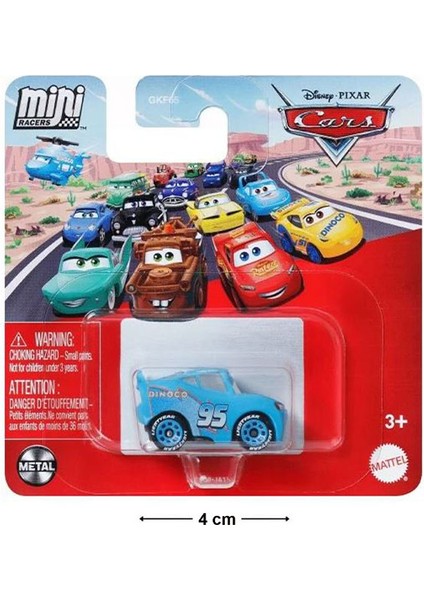 Disney Pixar Cars - Mini Racers - Dinoco Lightning Mcqueen