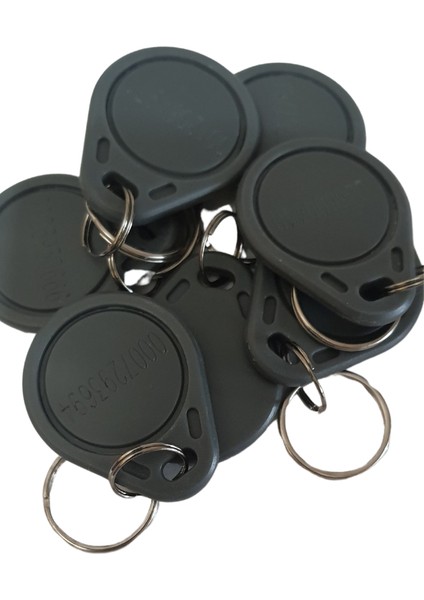 Kartlı Geçiş Manyetik Anahtarlık Rfid Keyfob Göstergeç 125 Khz Proximity 10 Adet