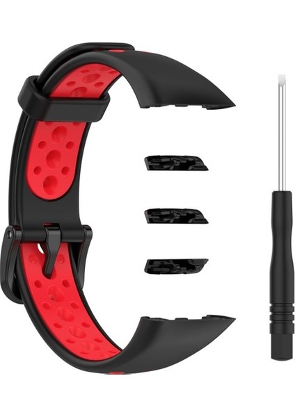 Huawei Band 6 / Honor Band 6 Için Nefes Silikon Kayışı (Yurt Dışından)