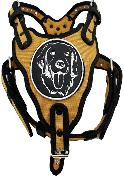 Luxury Hardal Golden Retriever Köpek Göğüs Tasması Göğüslük Tasma 1 Adet