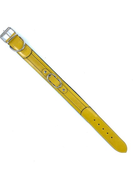 Luxury Deri Çift Halkalı Boyun Tasması 4cm 1 Adet