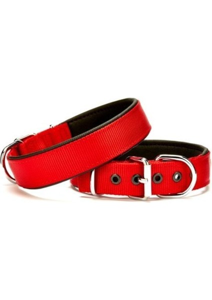 Luxury Köpek Tasması Softlu 3 cm x 65 cm Kırmızı 1 Adet