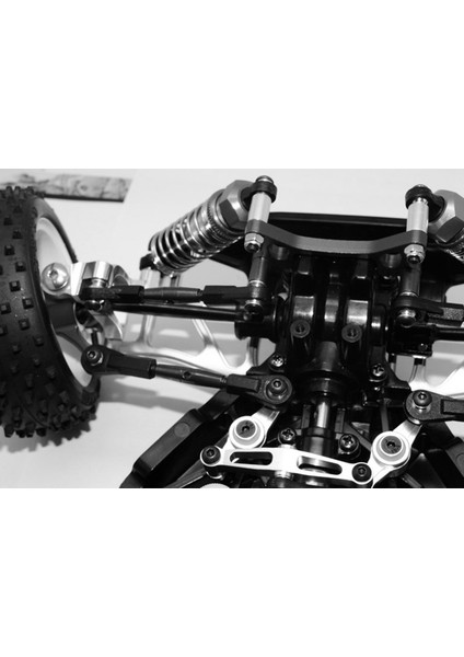Adet Çelik Direksiyon Bağlantı Çubuğu Bağlantı Servo Çubuğu Seti Tamiya TT-02B TT02B 1/10 Rc Araba Yükseltme Parçaları Aksesuarları (Yurt Dışından)
