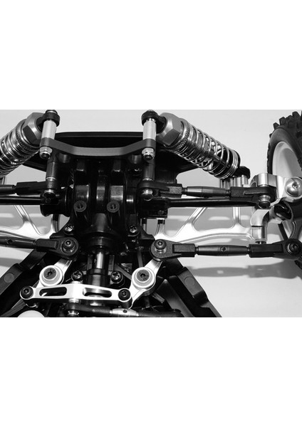 Adet Çelik Direksiyon Bağlantı Çubuğu Bağlantı Servo Çubuğu Seti Tamiya TT-02B TT02B 1/10 Rc Araba Yükseltme Parçaları Aksesuarları (Yurt Dışından)