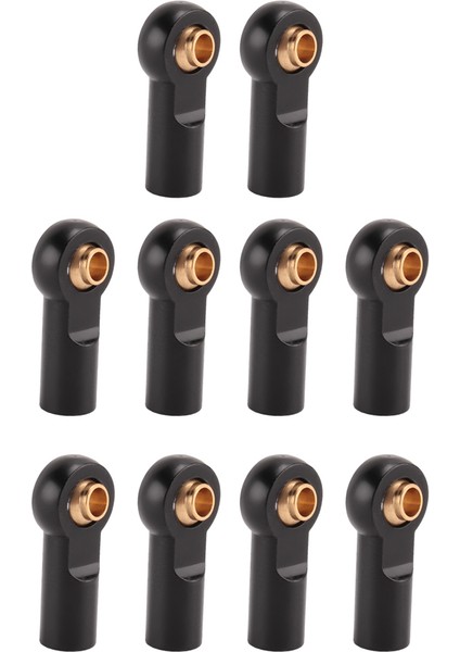 10 Adet Metal M3 Bağlantı Rot Ucu Bilyalı Bağlantı 1/10 Rc Araba Tırmanma Axıal SCX10 D90 D110 Tamiya CC01, Siyah (Yurt Dışından)