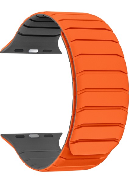 Apple Watch Series 10 9 8 7 Se (2023) Se (2022) Se 42MM 41MM Silikon Manyetik Kayış (Yurt Dışından)