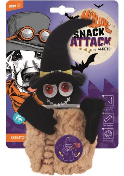Halloween Skeleton Snack Attack Köpek Oyuncağı 1 Adet