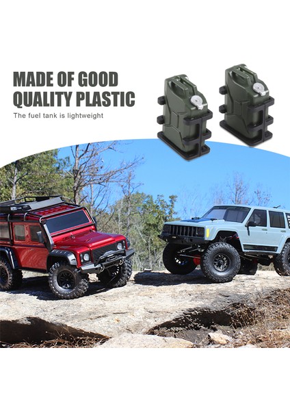 2pcs Mini Simülasyon 1/8 1/10 Rc Craıl Araç Axıal SCX10 Traxxas Trx4 RC4WD D90, Yeşil (Yurt Dışından)