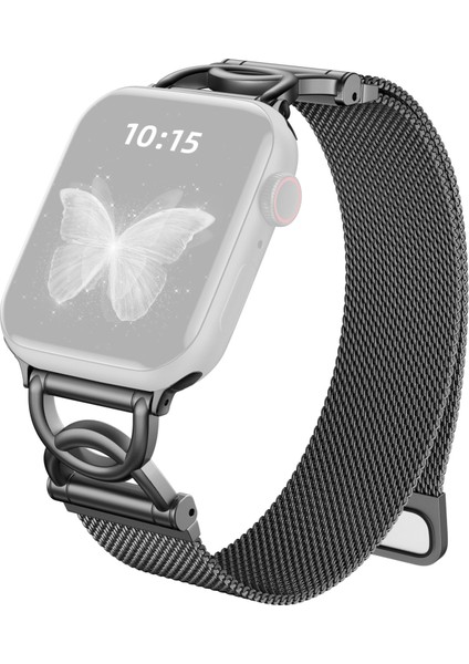 Apple Watch Series 10 9 8 42MM 41MM Manyetik Toka Paslanmaz Çelik Kayış (Yurt Dışından)