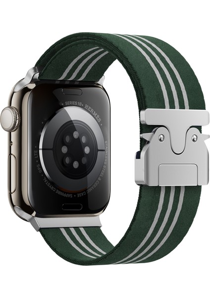 Apple Watch Series 10 Ultra 9 8 46MM 49MM 3-Şerit Paraşüt Toka Naylon Kayış (Yurt Dışından)