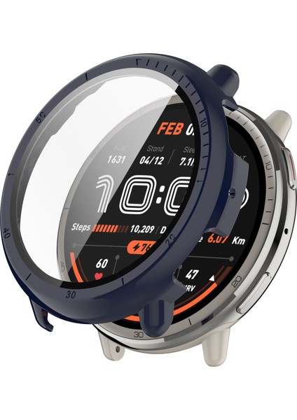 Huami Amazfit Aktif 2 Izle Vaka Pc Çerçeve Kapak Temperli Cam Ekran Filmi (Yurt Dışından)